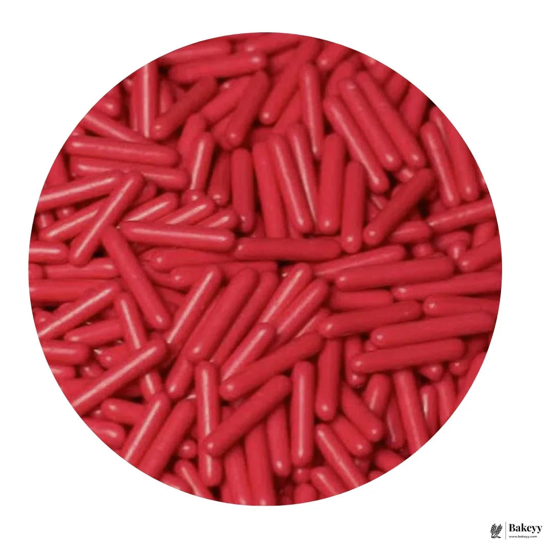 Red Edible Rod Sprinkles