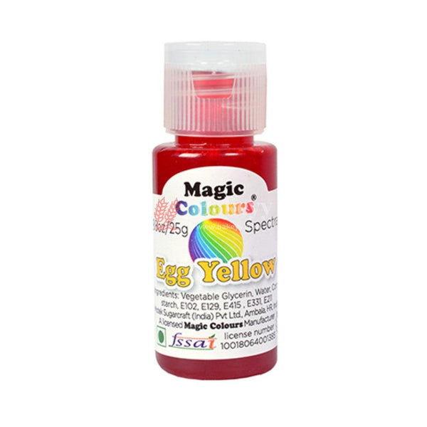 Egg Yellow | Magic Colours | Icing Gel Colour | 25g - Bakeyy.com