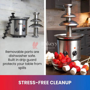electric-chocolate-fountain-machine-or-adjustable-settings-or-keep-warm-function-or-perfect-for-chocolate-melting-bakeyy-com-4 - Bakeyy.com