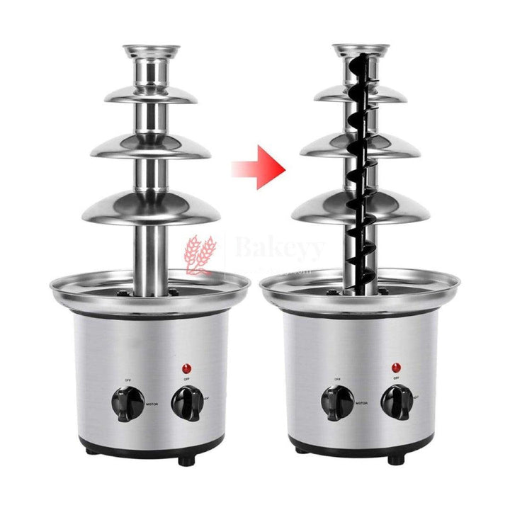 Electric Chocolate Fountain Machine | Adjustable Settings | Keep Warm Function | Perfect for Chocolate Melting - Bakeyy.com