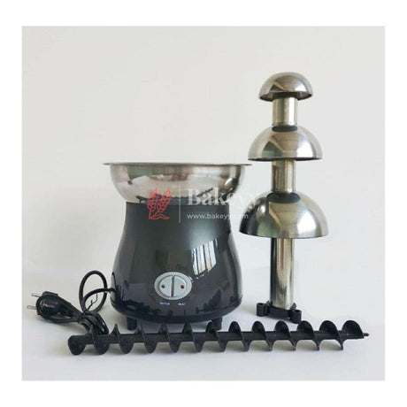 Electric Chocolate Fountain Machine | Adjustable Settings | Keep Warm Function | Perfect for Chocolate Melting | 3 Layer Black - Bakeyy.com - India - Electric Chocolate Fountain Machine | Adjustable Settings | Keep Warm Function | Perfect for Chocolate Melting | 3 Layer Black - Default Title