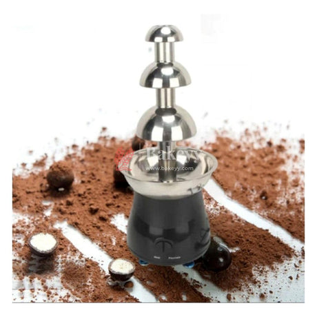 Electric Chocolate Fountain Machine | Adjustable Settings | Keep Warm Function | Perfect for Chocolate Melting | 3 Layer Black - Bakeyy.com - India - Electric Chocolate Fountain Machine | Adjustable Settings | Keep Warm Function | Perfect for Chocolate Melting | 3 Layer Black - Default Title