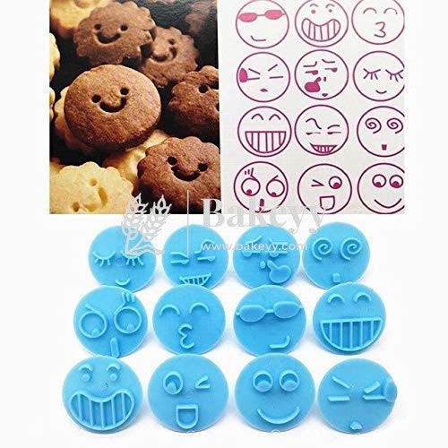 Emoji Cookie Cutters Shapes | Plastic | 13 pcs - Bakeyy.com