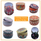 Mini Matka Tin | Round Shaped Decorative Boxes | Pack Of 12 | Candle Tin Box | Different Designs | - Bakeyy.com - India - Mini Matka Tin | Round Shaped Decorative Boxes | Pack Of 12 | Candle Tin Box | Different Designs | - Default Title