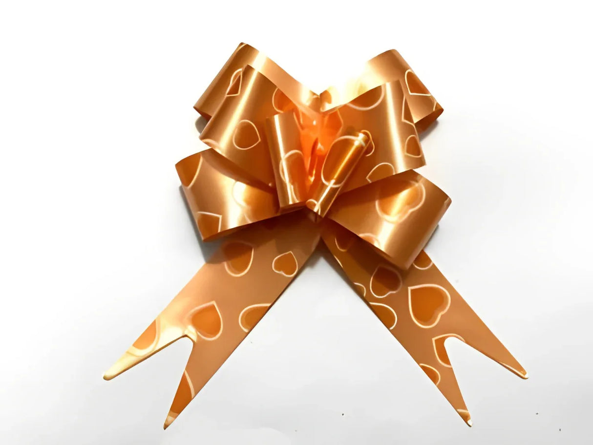 Printed Orange | Pull up Ribbon Mixed Designs | Pack of 10 - Bakeyy.com - India - Printed Orange | Pull up Ribbon Mixed Designs | Pack of 10 - 18.5cm