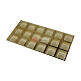 18 Cavity Gold Tray With Transparent Cap  | PACK OF 10 |