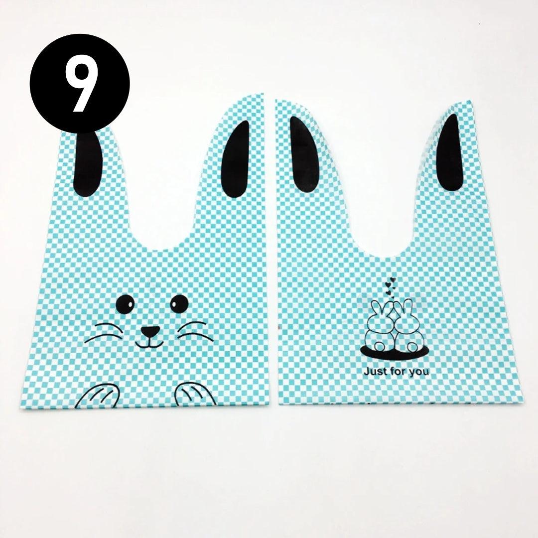 XL Rabbit Ear Candy Gift Bags Cute Plastic Bunny Goodie Bags Candy Bags for Kids Bunny Party Favors| Pack of 50 - Bakeyy.com - India - XL Rabbit Ear Candy Gift Bags Cute Plastic Bunny Goodie Bags Candy Bags for Kids Bunny Party Favors| Pack of 50 - Design 9