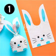 XS Rabbit Ear Candy Gift Bags Cute Plastic Bunny Goodie Bags Candy Bags for Kids Bunny Party Favors | Pack of 50 - Bakeyy.com - India - XS Rabbit Ear Candy Gift Bags Cute Plastic Bunny Goodie Bags Candy Bags for Kids Bunny Party Favors | Pack of 50 - design 1