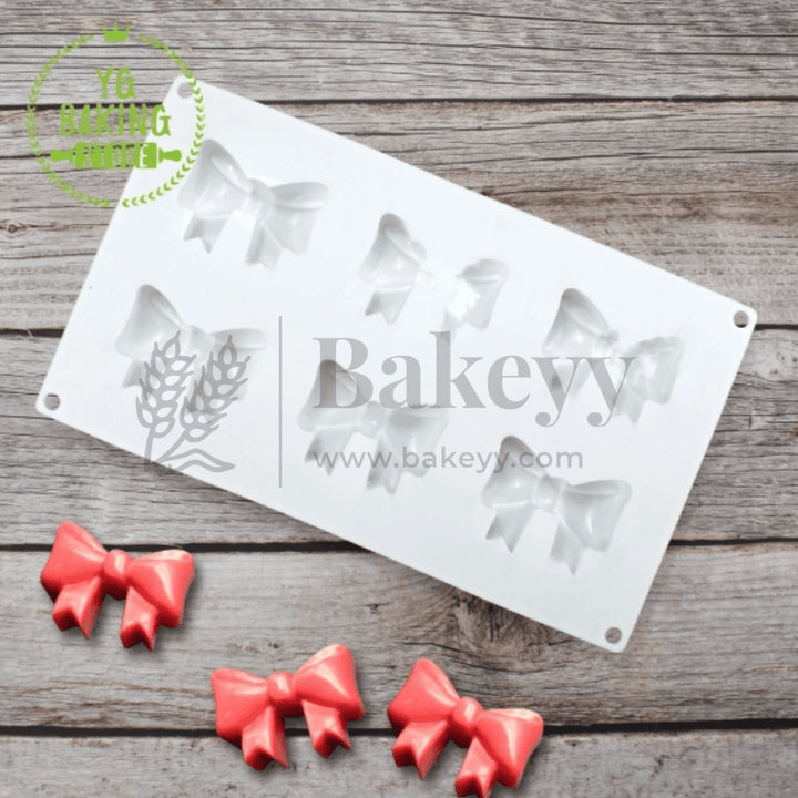 6 Bow Shape Garnishing Cake Molds - Bakeyy.com