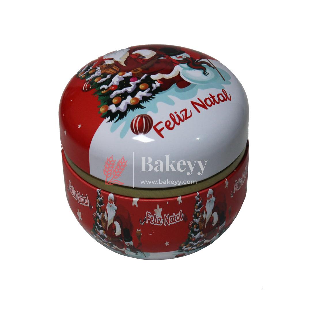 Christmas Design Round Tin Box | Candle Tin Box | Mix Design | Empty Decorative Tin Box | Pack of 4 | - Bakeyy.com - India - Christmas Design Round Tin Box | Candle Tin Box | Mix Design | Empty Decorative Tin Box | Pack of 4 | - Default Title