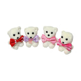 Mini Teddy Bear Cake Toppers | Pack of 1 | Mixed Design | Adorable Bow Tie Bears for Cakes, Gifts & Decorations|