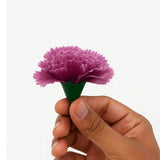 8cm - Lorvox Carnation Artificial Flowers Without Stem |Pack of 10