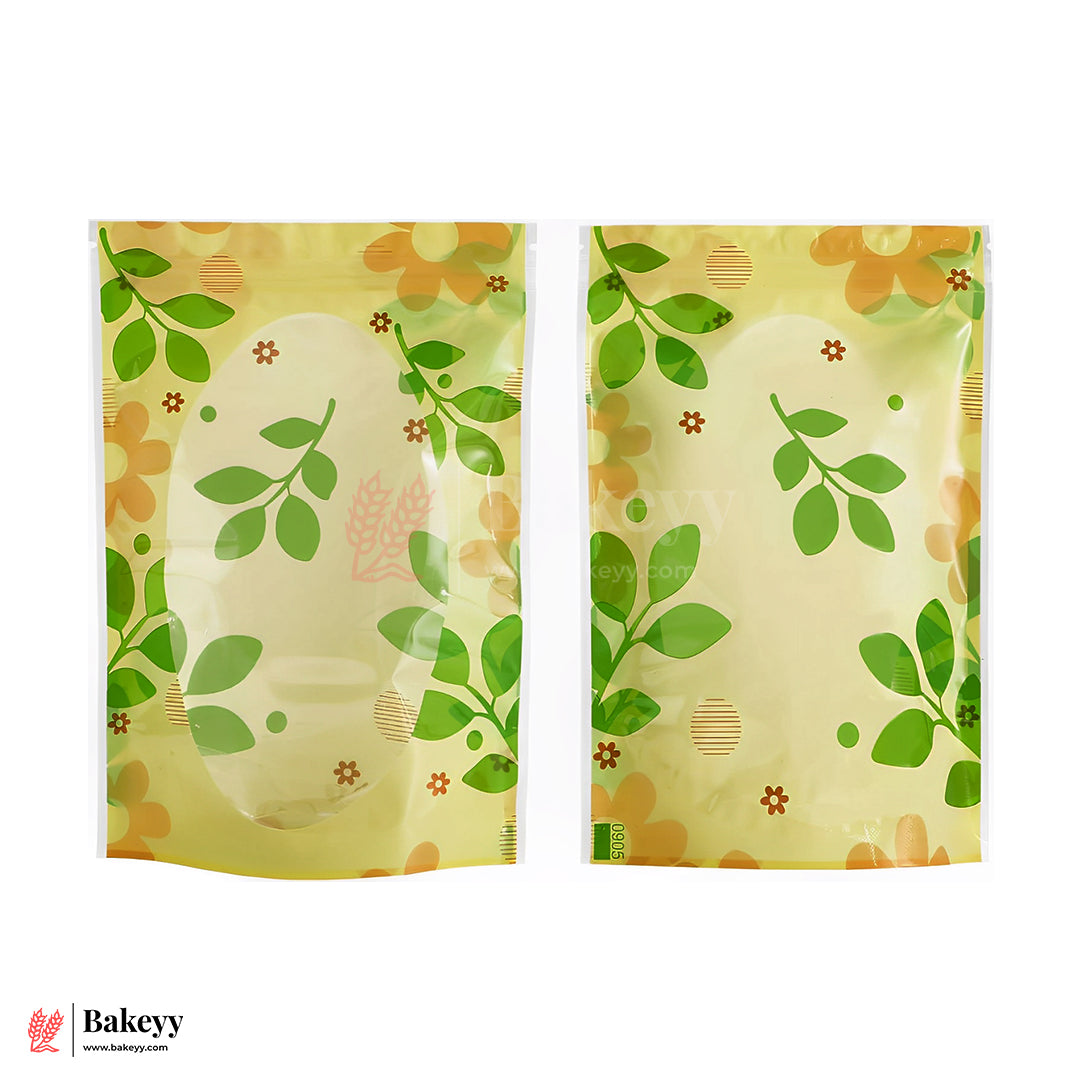 2 kg | Zip Lock Pouch | Printed With Window | 20x30 CM | Standing Pouch |  Pack of 100