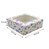 Floral Design 4 Brownie Box | Pack Of 10 - Bakeyy.com - India - Floral Design 4 Brownie Box | Pack Of 10 - Default Title