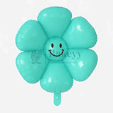 Happy Flower Foil Balloon | Smiling Daisy Balloon | Event & Celebration Decoration - Bakeyy.com - India - Happy Flower Foil Balloon | Smiling Daisy Balloon | Event & Celebration Decoration - Teal
