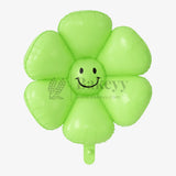 Happy Flower Foil Balloon | Smiling Daisy Balloon | Event & Celebration Decoration - Bakeyy.com - India - Happy Flower Foil Balloon | Smiling Daisy Balloon | Event & Celebration Decoration - Green