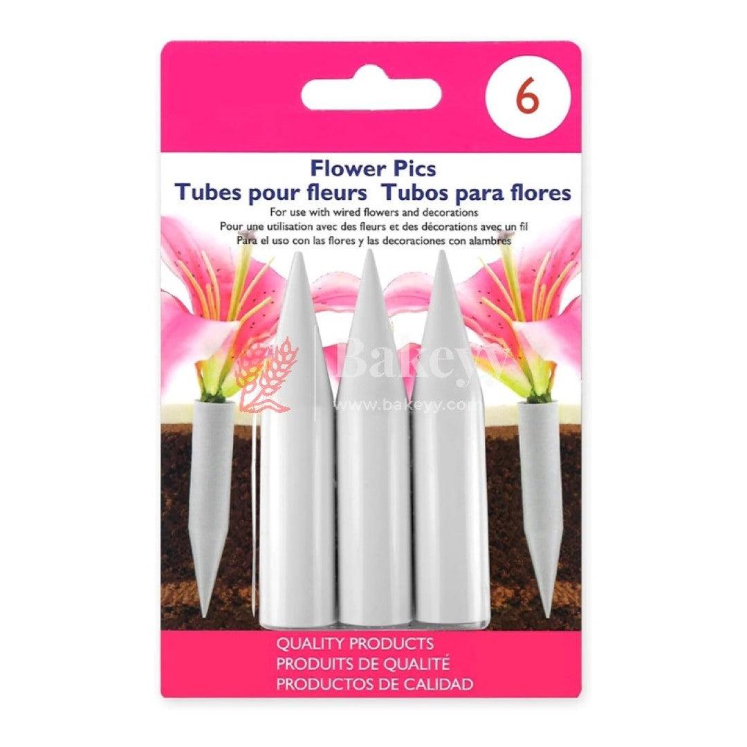 Flower Picks, White | Artificial Flower Holder - Bakeyy.com - India - Flower Picks, White | Artificial Flower Holder - Large