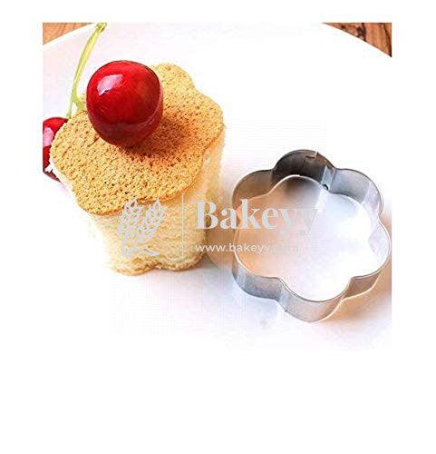 Flower Shape Cookie Cutter | Set Of 3 Stainless Steel Star Cutter Pancake Mould - Bakeyy.com