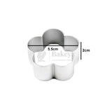 Cookie - Biscuit Cutter -  Plum Flower Shape - Biscuit Mould - Aluminium - 1 Piece