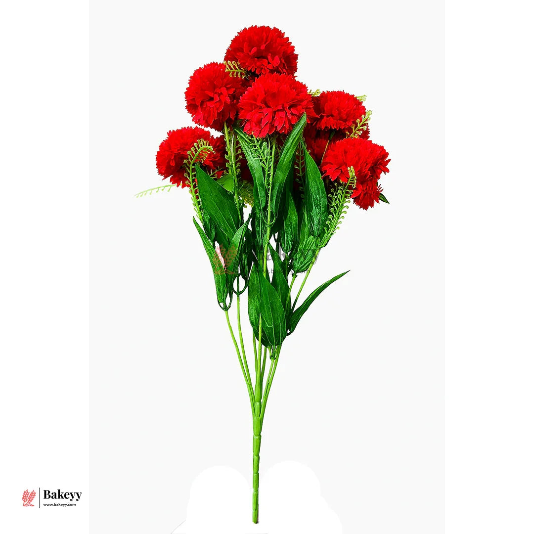 56 Cm - Artificial Dahlia Flowers With Stem | 1 Bunch