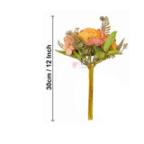 Artificial Flower 30cm |Mixed Bloom – 4 Stem Mini Bouquet