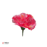 8cm - Lorvox Carnation Artificial Flowers Without Stem |Pack of 10