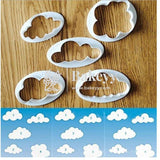 Fluffy Cloud Cookie Cutter set. Patch work Pastry Cutter - Bakeyy.com - India - Fluffy Cloud Cookie Cutter set. Patch work Pastry Cutter - Default Title