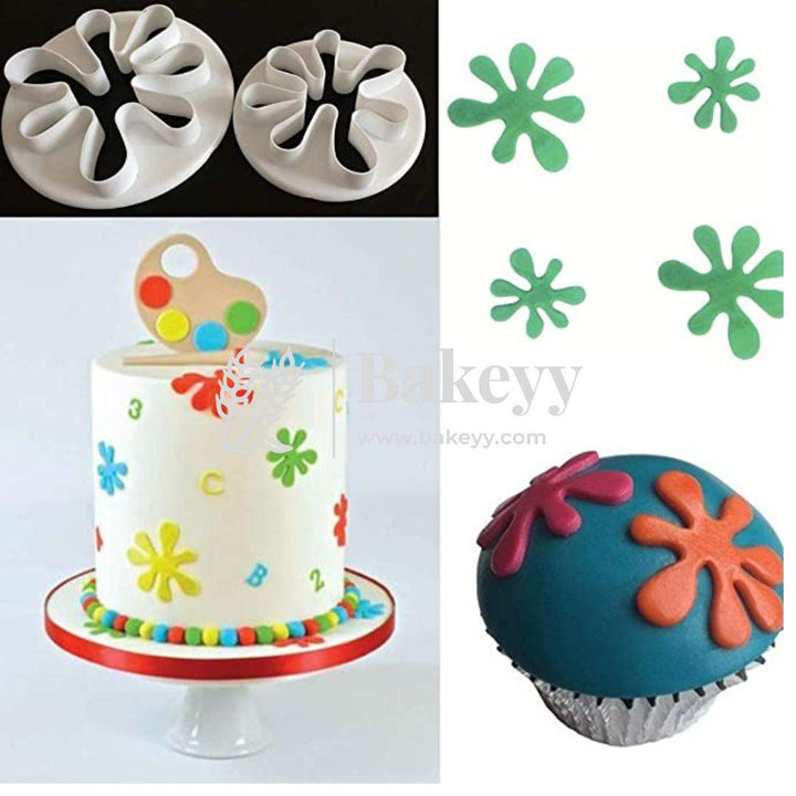 Fondant Cake Printing plastic cutter set. Patch work Pastry Cutter | Pack Of 2 - Bakeyy.com