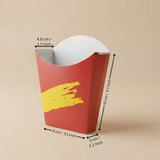 French Fries Serving Box | Fries & Snack Packaging Box | Durable Paper | Pack of 25