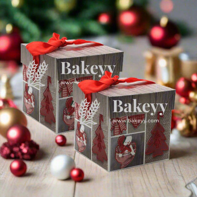 Hamper Box | Christmas Collection | Pack Of 5 | Medium - Bakeyy.com - India - Hamper Box | Christmas Collection | Pack Of 5 | Medium - Large