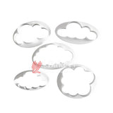 Fluffy Cloud  Cookie Cutter set. Patch work Pastry Cutter