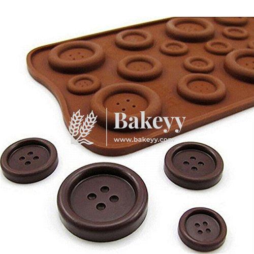 Generic Button Shape Chocolate Mould DIY Silicone Mould - Bakeyy.com