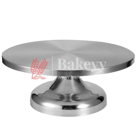 Generic Cake Base, Stainless Steel 30Cm Cake Decorating Stand Revolving Cake Stand, Cake Turntable for Cupcake Baking Home Cake - Bakeyy.com - India - Generic Cake Base, Stainless Steel 30Cm Cake Decorating Stand Revolving Cake Stand, Cake Turntable for Cupcake Baking Home Cake - Default Title