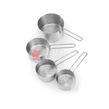 4 Piece Measuring Cup Set Stainless Steel - Bakeyy.com - India - 4 Piece Measuring Cup Set Stainless Steel - Default Title