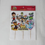 6pcs Paw Patrol theme Birthday Cake Topper| Cupcake Toppers| Bday Decorations Items - Bakeyy.com - India - 6pcs Paw Patrol theme Birthday Cake Topper| Cupcake Toppers| Bday Decorations Items - Default Title