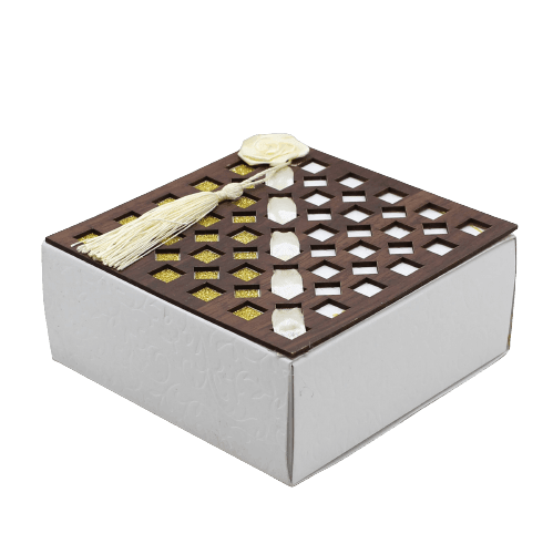 Gift Box | Pack Of 10 | Chocolate Packing Box | Return Gift Box | Gold & WhiteColour | - Bakeyy.com - India - Gift Box | Pack Of 10 | Chocolate Packing Box | Return Gift Box | Gold & WhiteColour | - Default Title