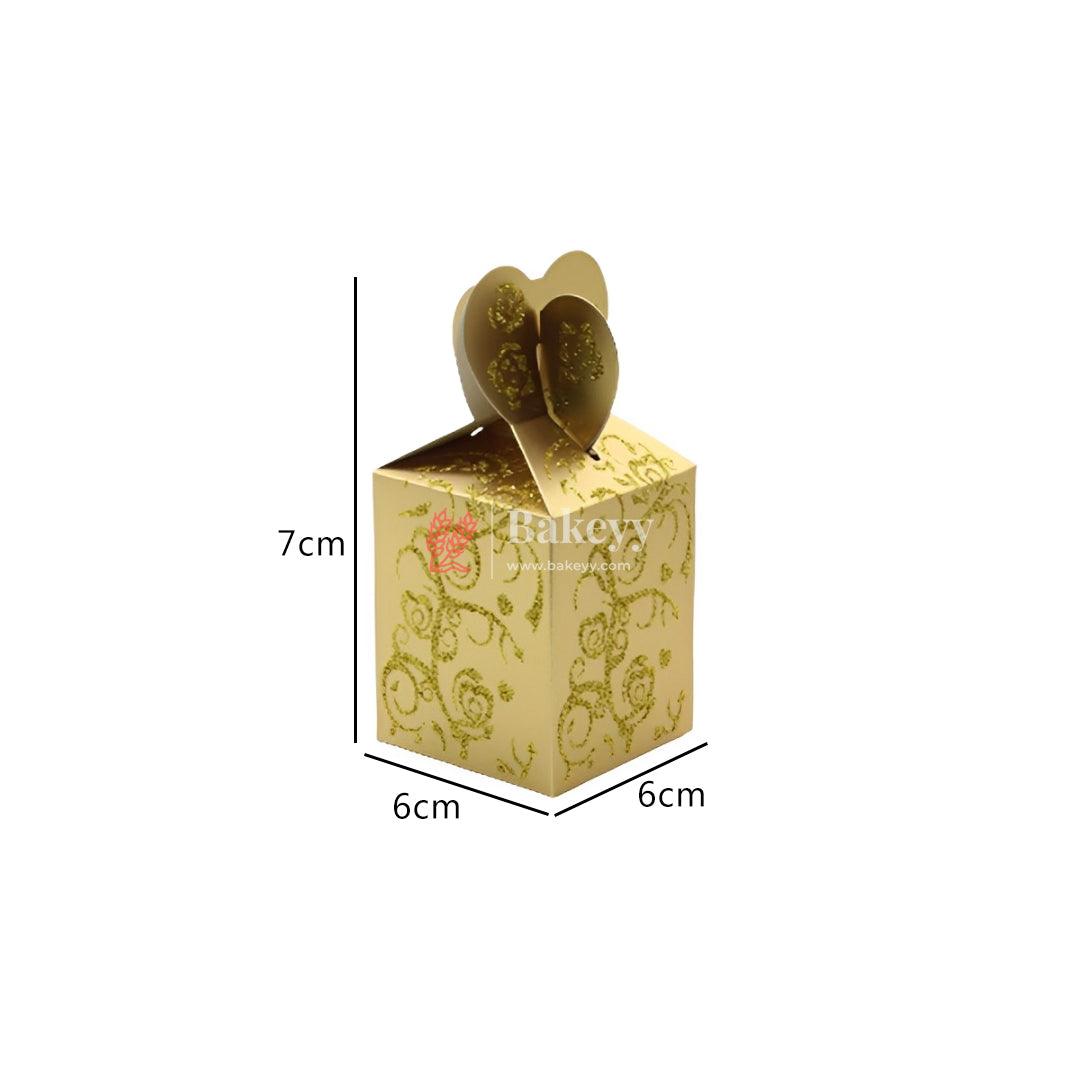 Gift Box | Pack Of 10 | Chocolate Packing Box | Return Gift Box | Gold Colour