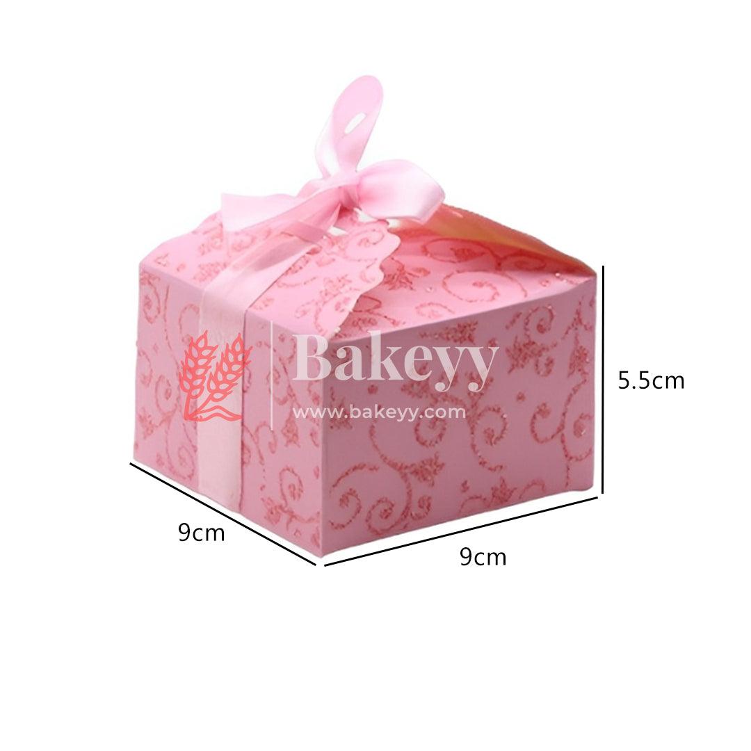 Gift Box | Pack Of 10 | Chocolate Packing Box | Return Gift Box | Pink Colour | Big