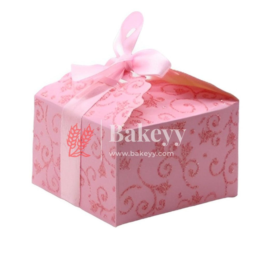 Gift Box | Pack Of 10 | Chocolate Packing Box | Return Gift Box | Pink Colour | Big