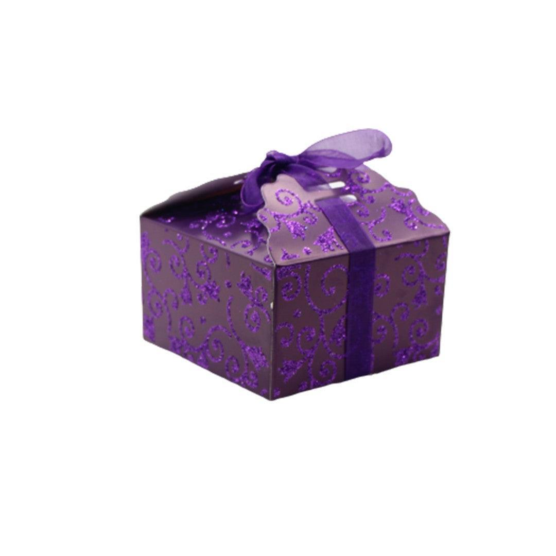 Gift Box | Pack Of 10 | Chocolate Packing Box | Return Gift Box | Purple Colour | Small - Bakeyy.com - India - Gift Box | Pack Of 10 | Chocolate Packing Box | Return Gift Box | Purple Colour | Small - Default Title