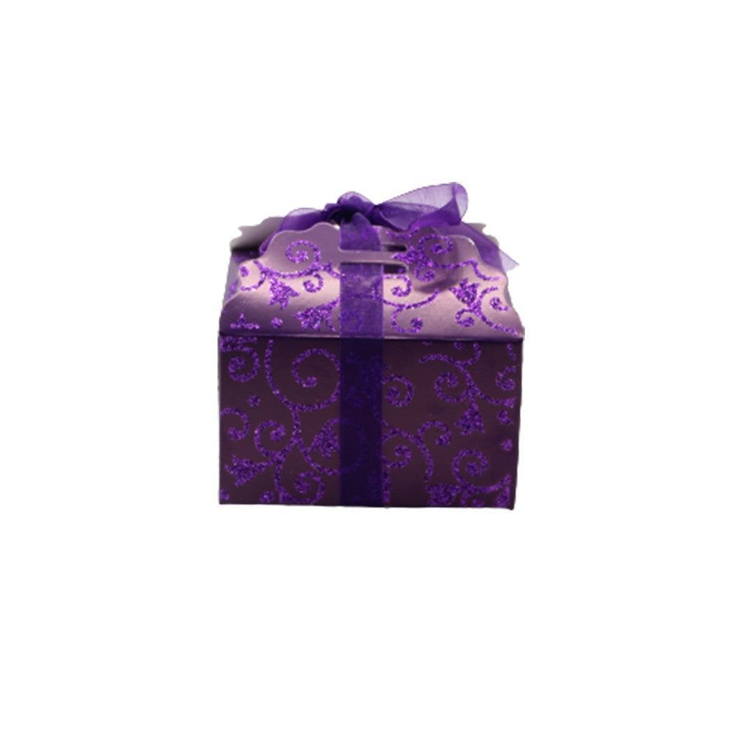 Gift Box | Pack Of 10 | Chocolate Packing Box | Return Gift Box | Purple Colour | Small - Bakeyy.com - India - Gift Box | Pack Of 10 | Chocolate Packing Box | Return Gift Box | Purple Colour | Small - Default Title