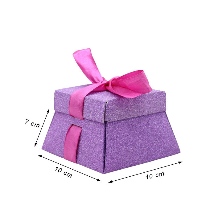 Gift Box | Pack Of 10 | Chocolate Packing Box | Return Gift Box | Pyramid Box - Bakeyy.com