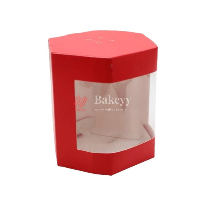 Gift Box | Pack Of 10 | Chocolate Packing Box | Return Gift Box | Red Colour - Bakeyy.com