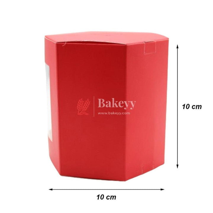 Gift Box | Pack Of 10 | Chocolate Packing Box | Return Gift Box | Red Colour - Bakeyy.com