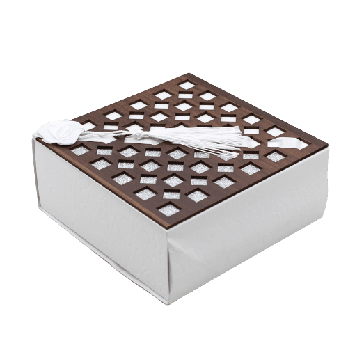 Gift Box | Pack Of 10 | Chocolate Packing Box | Return Gift Box | Silver & WhiteColour | - Bakeyy.com - India - Gift Box | Pack Of 10 | Chocolate Packing Box | Return Gift Box | Silver & WhiteColour | - Default Title