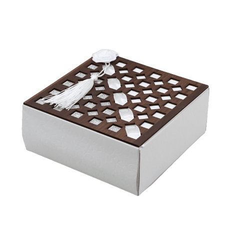 Gift Box | Pack Of 10 | Chocolate Packing Box | Return Gift Box | Silver & WhiteColour | - Bakeyy.com - India - Gift Box | Pack Of 10 | Chocolate Packing Box | Return Gift Box | Silver & WhiteColour | - Default Title