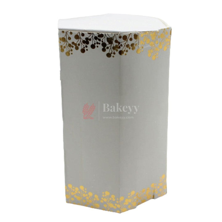 Gift Box | Pack Of 10 | Chocolate Packing Box | Return Gift Box | Silver &amp; gold Colour - Bakeyy.com