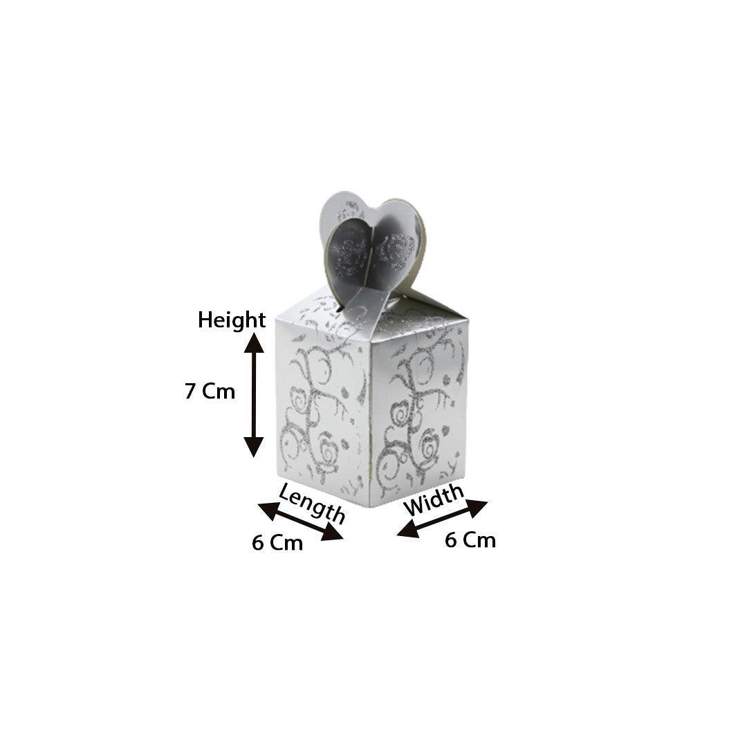 Gift Box | Pack Of 10 | Chocolate Packing Box | Return Gift Box | Silver Colour - Bakeyy.com - India - Gift Box | Pack Of 10 | Chocolate Packing Box | Return Gift Box | Silver Colour - Default Title