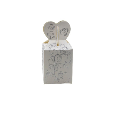 Gift Box | Pack Of 10 | Chocolate Packing Box | Return Gift Box | White ; Silver Colour - Bakeyy.com - India - Gift Box | Pack Of 10 | Chocolate Packing Box | Return Gift Box | White ; Silver Colour - Default Title