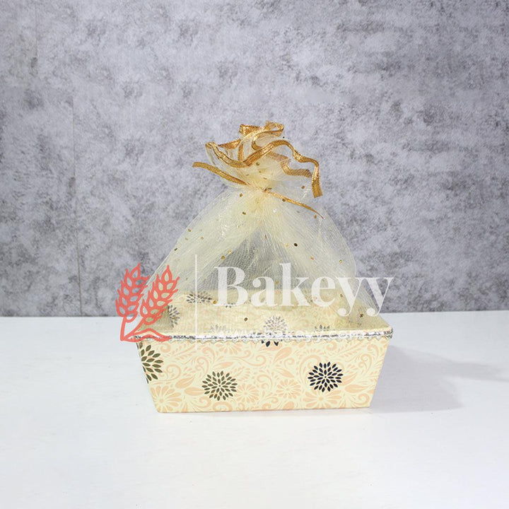 Floral Design -Themed Gifting Hamper |Cream With Beige And Green|(Pack Of 10) (Copy) (Copy) - Bakeyy.com - India